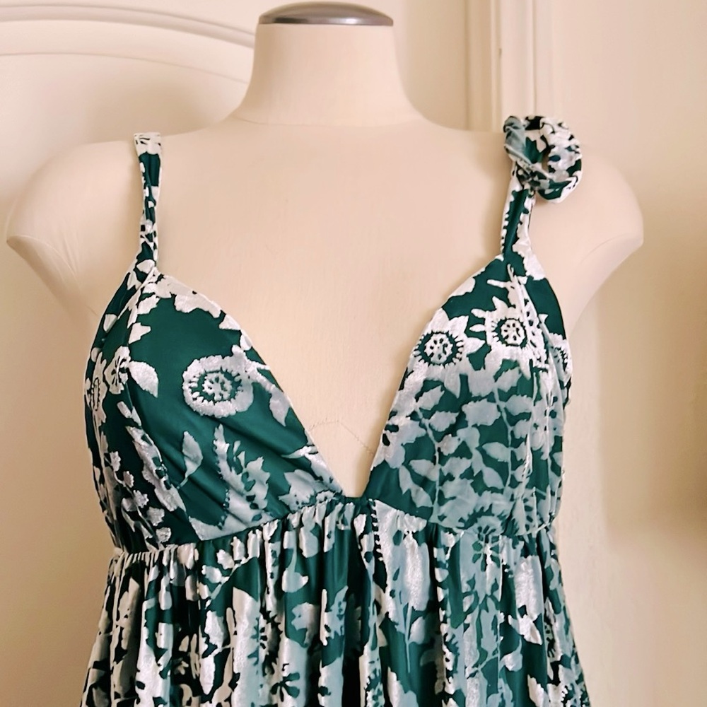 Free People / New~Sundress / Icy Green & White - Picture 7 of 12